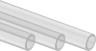Hydro X Series XT Hardline 14mm Tubing — Satin Transparent