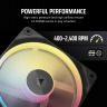iCUE LINK LX120-R RGB 120mm PWM Reverse Fans Starter Kit