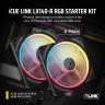 iCUE LINK LX140-R RGB 140mm PWM Reverse Fans Starter Kit