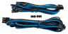 Premium Individually Sleeved EPS12V/ATX12V Cables, Type 4 (Generation 3) - Blue/Black