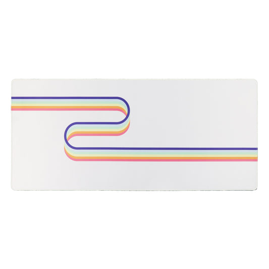 Drop Canvas Desk Mat - Rainbow Road