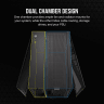 2500D AIRFLOW Mid-Tower Dual Chamber PC Case - Black