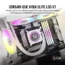 iCUE H150i ELITE LCD XT Display Liquid CPU Cooler, White