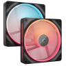 iCUE LINK LX140-R RGB 140mm PWM Reverse Fans Starter Kit