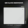MM Glass Large Precision Gaming Mouse Pad - Gray