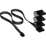 Premium Individually Sleeved Peripheral Power (Molex-style) Cable (4 connectors) Type 5 Gen 5, Black