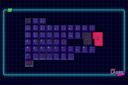 Drop + MiTo GMK Laser Custom Keycap Set - ISO