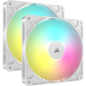 RS140 ARGB 140mm PWM Fans - Dual Pack - White