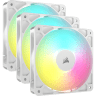 RS120 ARGB 120mm PWM Fans - Triple Pack - White