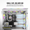 iCUE AF120 RGB SLIM 120mm PWM Fluid Dynamic Bearing Fan — White Single Pack