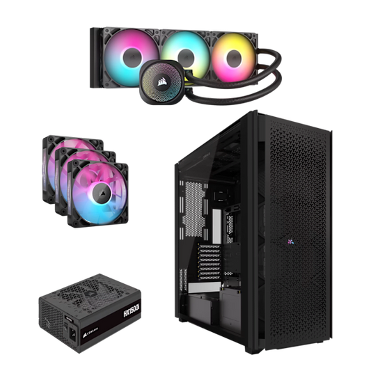 9000D Airflow TG Black All-in-One Bundle