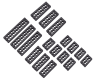 Premium Type 4 Gen 4 Cable Comb Kit, Black