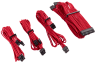 Premium Individually Sleeved PSU Cables Starter Kit Type 4 Gen 4 – Red