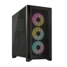 iCUE 4000D RGB AIRFLOW Mid-Tower Case, Black - 3x AF120 RGB ELITE Fans - iCUE Lighting Node PRO Controller - High-airflow Design