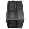 2500X Micro ATX Dual Chamber PC Case - Black/Obsidian Aluminum