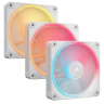 iCUE LINK LX120-R RGB 120mm PWM Reverse Fans Starter Kit - White