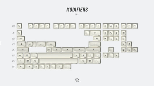 Drop + biip MT3 Extended 2048 Custom Keycap Set - Modifiers