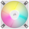 iCUE AF120 RGB SLIM 120mm PWM Fluid Dynamic Bearing Fan — White Twin Pack