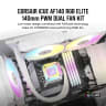 iCUE AF140 RGB ELITE 140mm PWM Dual Fan Kit - White