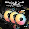 RS120-R ARGB 120mm PWM Reverse Fans Triple Pack