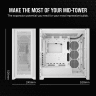 5000D CORE AIRFLOW Mid-Tower ATX PC Case — White