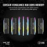 VENGEANCE® RGB 32GB (2x16GB) DDR5 DRAM Up To 6400MT/s CL32 Memory Kit — Black