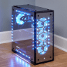 Crystal 570X Side Tempered Glass panel, Mirror Black