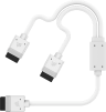 iCUE LINK Cable, 1x 600mm Y-Cable with Straight connectors, White