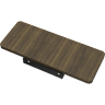 Platform:4 Desk Extension, Birch Solid Wood, Dark stain
