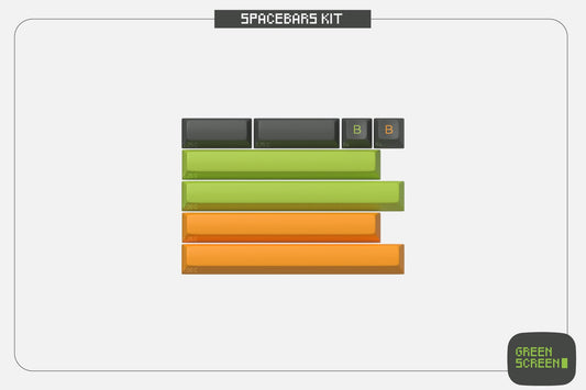 Drop SA Green Screen Keycap Set - Spacebars Kit