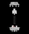 DROP Holy Panda X Clear Mechanical Switches, Tactile, 3-Pin, 35 Pack (MDX-36770-1)