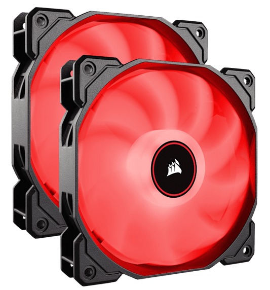 Air Series™ AF140 LED (2018) Red 140mm Fan Dual Pack (Refurbished)
