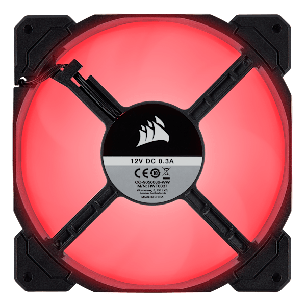 Air Series™ AF140 LED (2018) Red 140mm Fan Dual Pack (Refurbished)