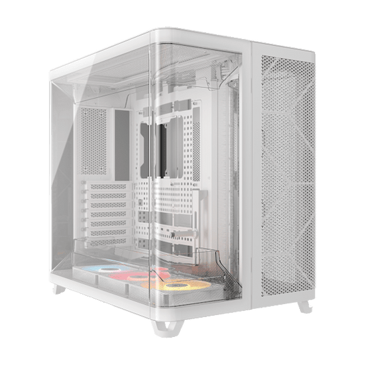 AIR 5400 RS-R ARGB Triple Chamber Mid-Tower PC Case - White