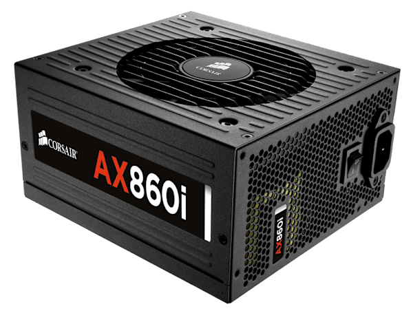 AX860i Digital ATX Power Supply — 860 Watt 80 PLUS® PLATINUM Certified Fully-Modular PSU (NA) (Refurbished)