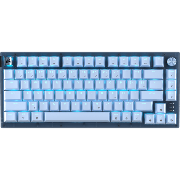 K65 PLUS 75% RGB Mechanical Gaming Keyboard – Glacier Blue (Revival Series)