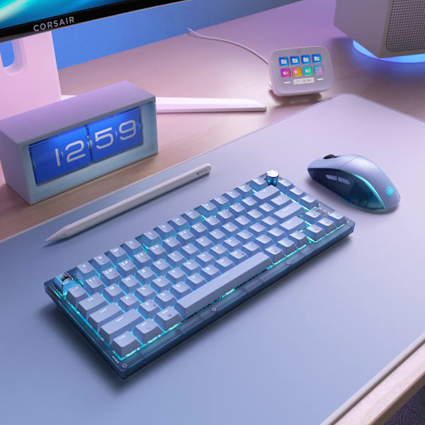 K65 PLUS 75% RGB Mechanical Gaming Keyboard – Glacier Blue (Revival Series)