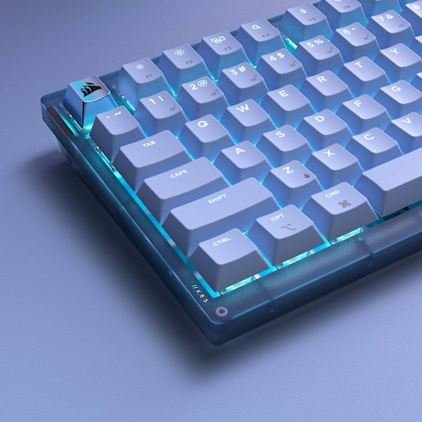 K65 PLUS 75% RGB Mechanical Gaming Keyboard – Glacier Blue (Revival Series)