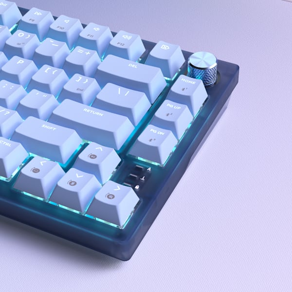 K65 PLUS 75% RGB Mechanical Gaming Keyboard – Glacier Blue (Revival Series)