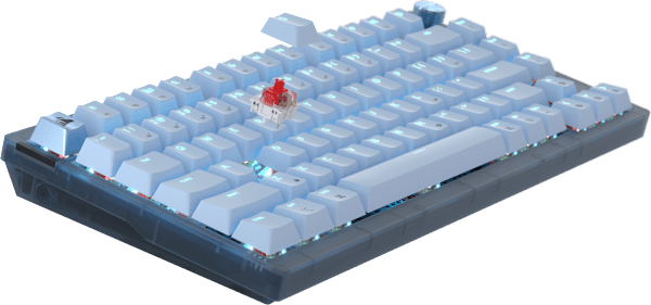 K65 PLUS 75% RGB Mechanical Gaming Keyboard – Glacier Blue (Revival Series)