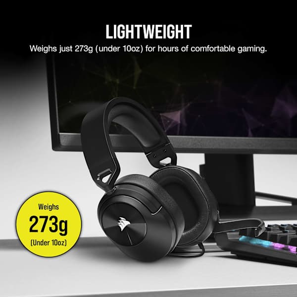 HS55 STEREO Wired Gaming Headset — Carbon (Revival Series)