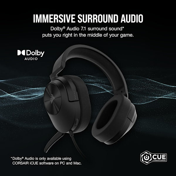 HS55 SURROUND V2 Wired Gaming Headset - Carbon (Revival Series)