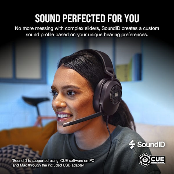 HS65 SURROUND Wired Gaming Headset — Carbon (Revival Series)