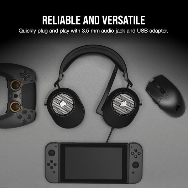HS65 SURROUND Wired Gaming Headset — Carbon (Revival Series)
