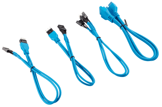 Premium Sleeved Front Panel Extension Kit 30cm — Blue