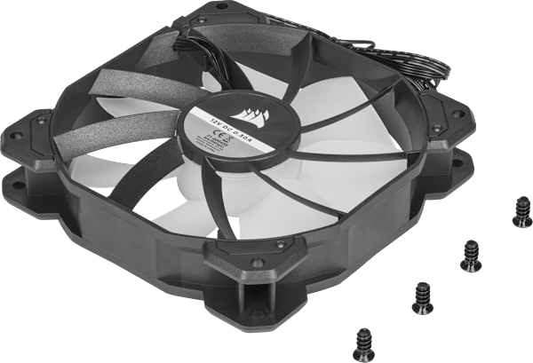 iCUE 4000X 120mm 4-pin PWM RGB Fan, Black, 1500 RPM