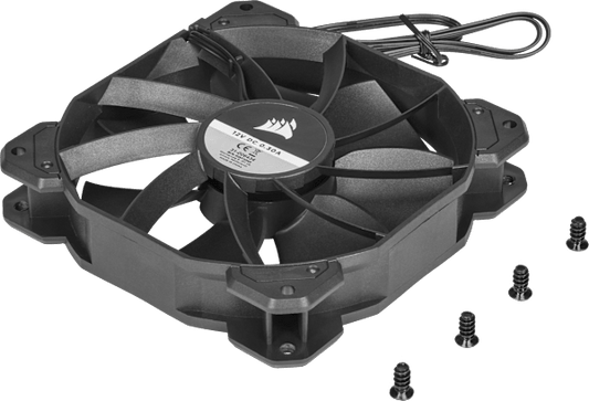 4000D/4000D Airflow 120mm 3-pin Fan, Black, 1200 RPM