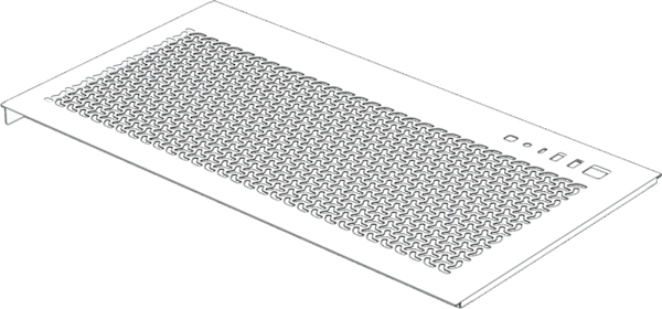 3500X Top Panel, White