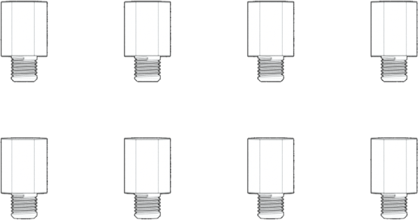 3500X Standoff Set, Silver