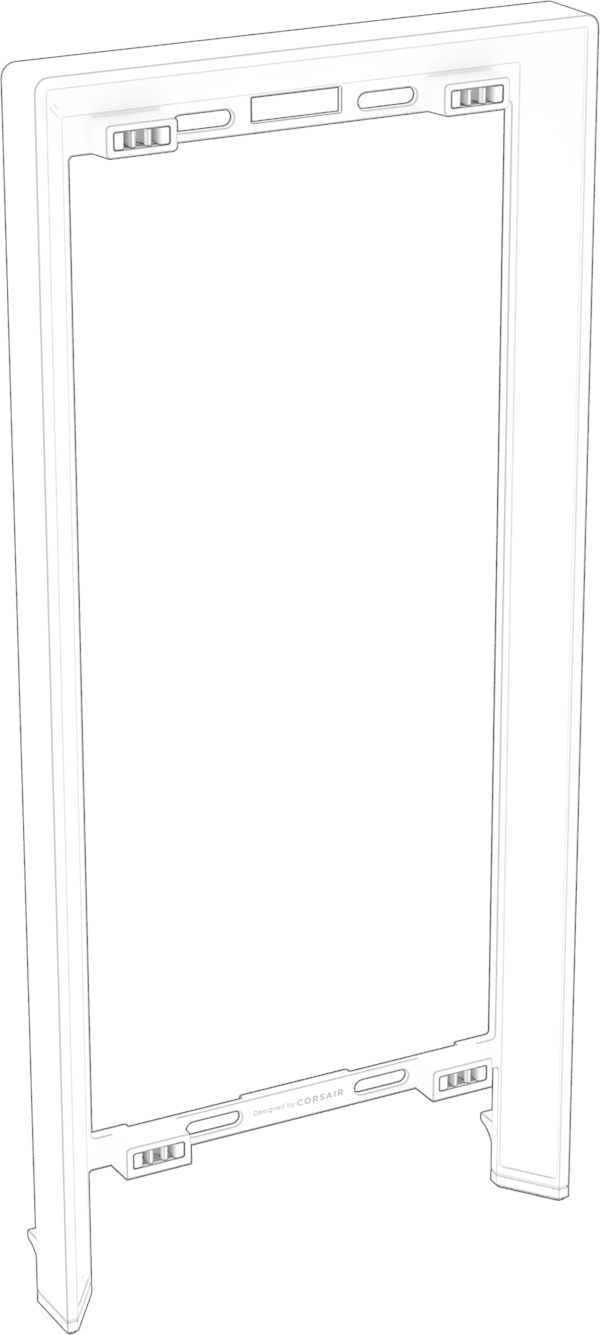 FRAME 5000D Replacement Front Bezel Assembly, White